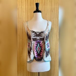 Free People Knit/Woven Tank Top